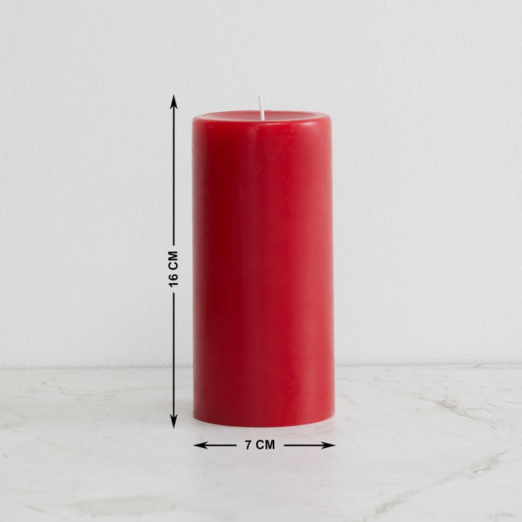 Colour Connect Cranberry Scented Pillar Candle