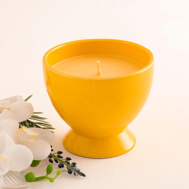 Colour Connect Lemongrass Scented Ice Cream Jar Candle