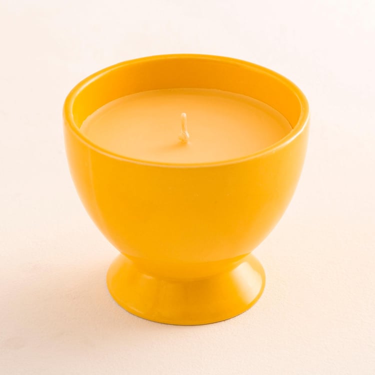 Colour Connect Lemongrass Scented Ice Cream Jar Candle