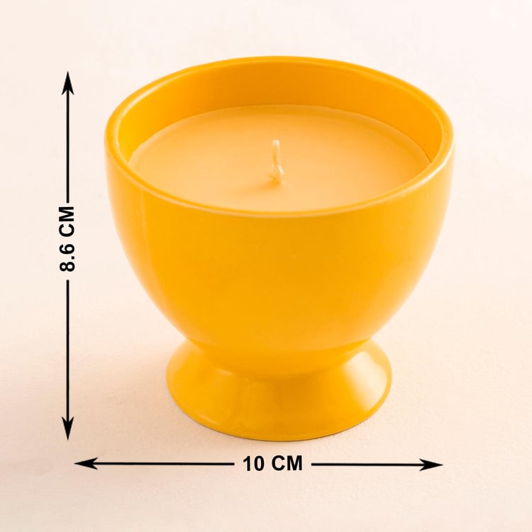 Colour Connect Lemongrass Scented Ice Cream Jar Candle