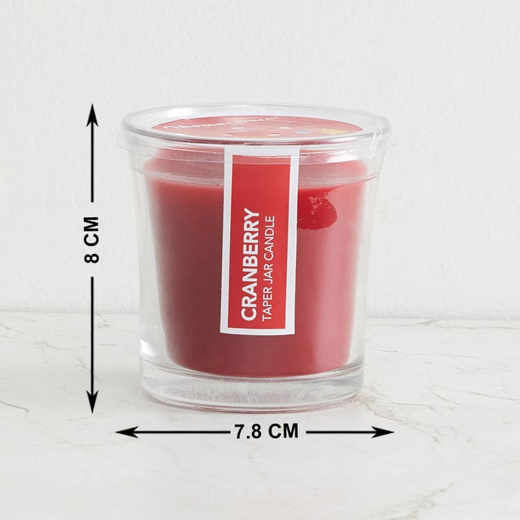 Colour Connect Cranberry Scented Taper Jar Candle