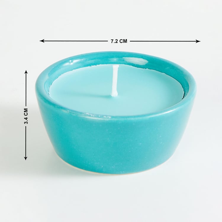 Colour Connect Set of 2 Blueberry Scented Diya Candles