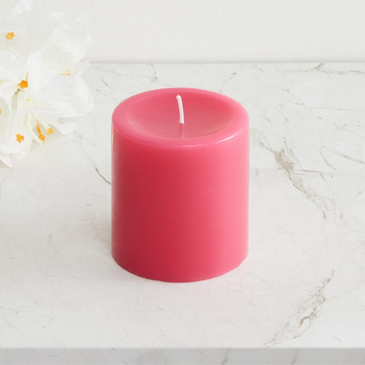 Colour Connect Lotus and Peony Scented Pillar Candle