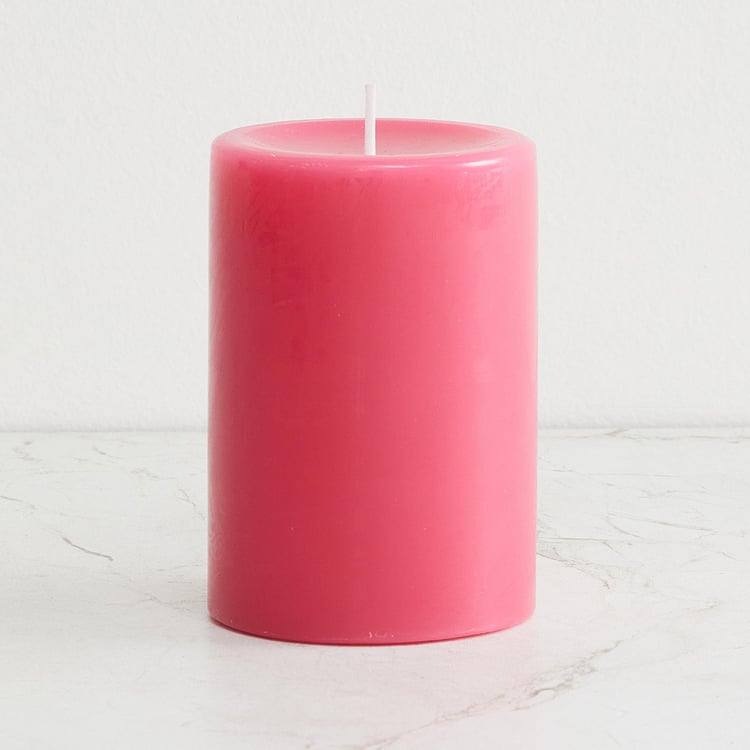 Colour Connect Lotus and Peony Scented Pillar Candle