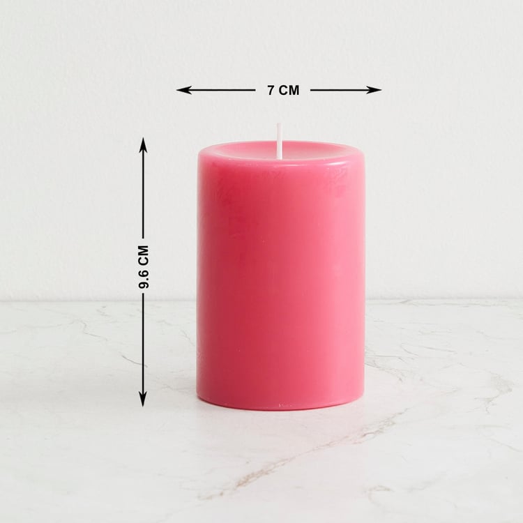 Colour Connect Lotus and Peony Scented Pillar Candle