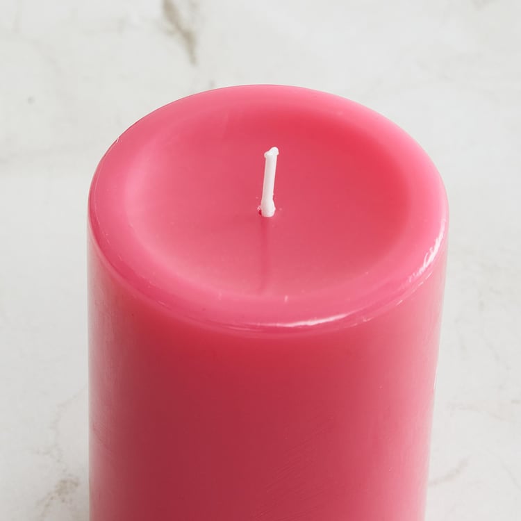 Colour Connect Lotus and Peony Scented Pillar Candle