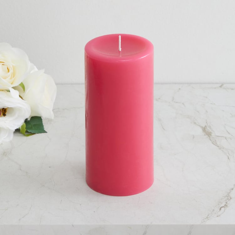 Colour Connect Lotus and Peony Scented Pillar candle