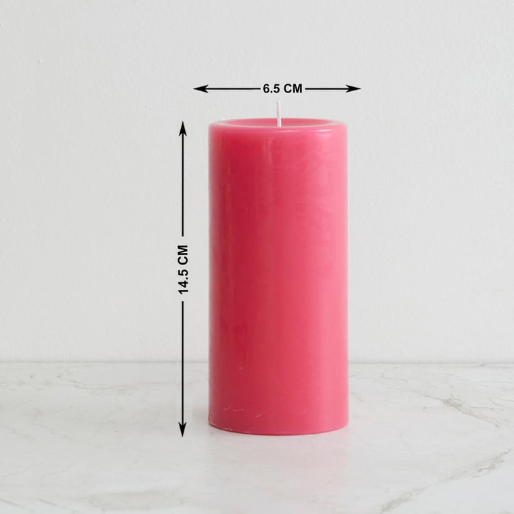 Colour Connect Lotus and Peony Scented Pillar candle