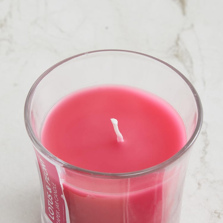 Colour Connect Lotus and Peony Scented Taper Jar Candle