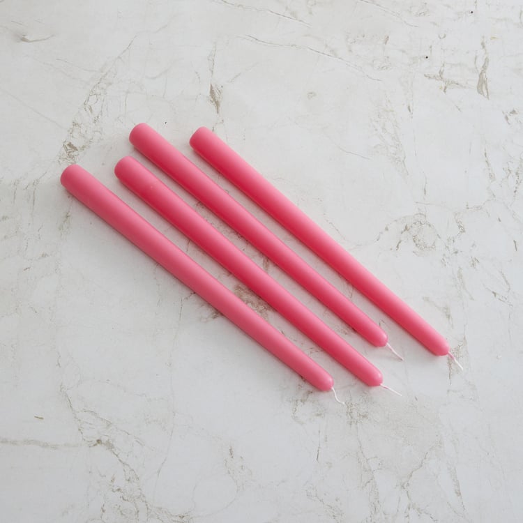 Colour Connect Set of 4 Lotus and Peony Scented Taper Candles