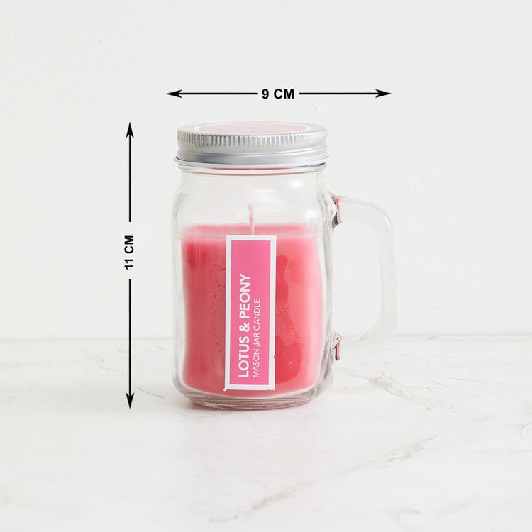 Colour Connect Lotus and Peony Scented Mason Jar Candle