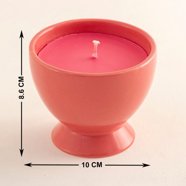 Colour Connect Lotus and Peony Scented Ice Cream Jar Candle