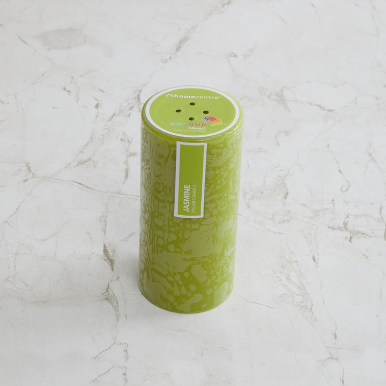 Colour Connect Jasmine Scented Pillar Candle