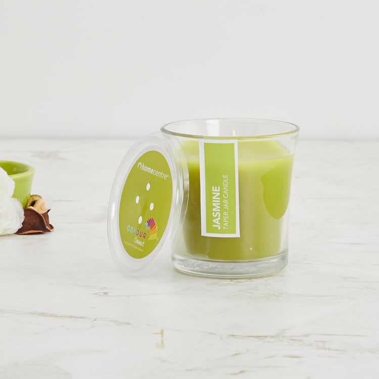 Colour Connect Jasmine Scented Taper Jar Candle