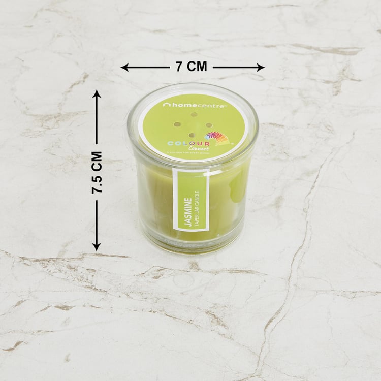 Colour Connect Jasmine Scented Taper Jar Candle