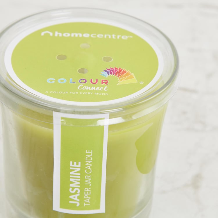 Colour Connect Jasmine Scented Taper Jar Candle