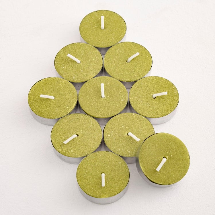 Colour Connect Set of 10 Jasmine Scented T-Light Candles