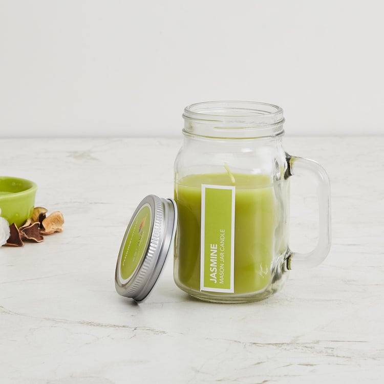 Colour Connect Jasmine Scented Mason Jar Candle