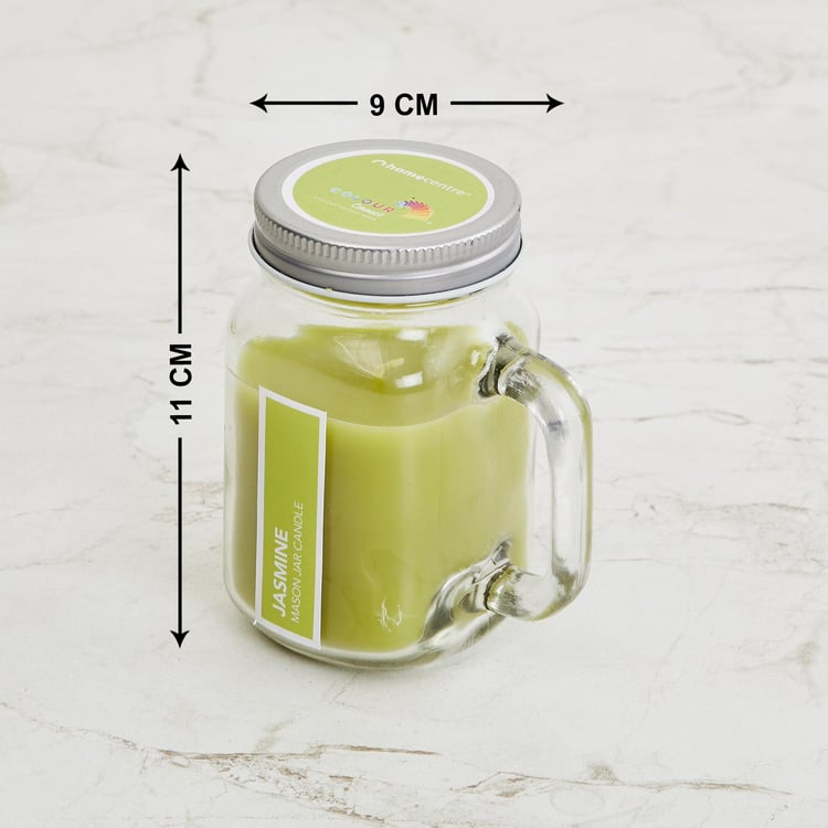 Colour Connect Jasmine Scented Mason Jar Candle