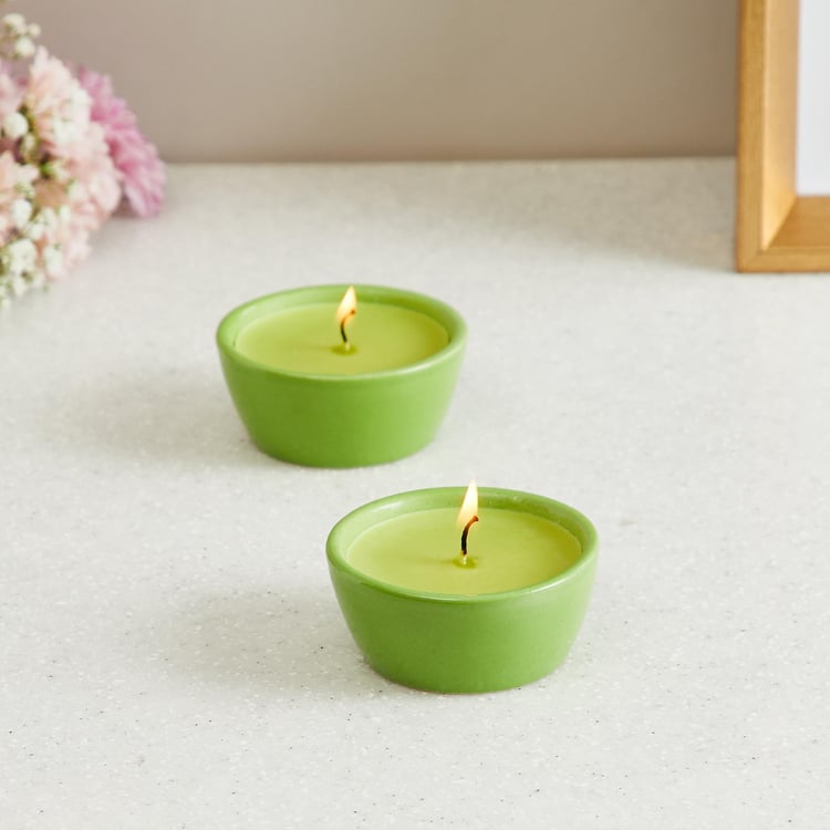 Colour Connect Set of 2 Jasmine Scented Diya Candles