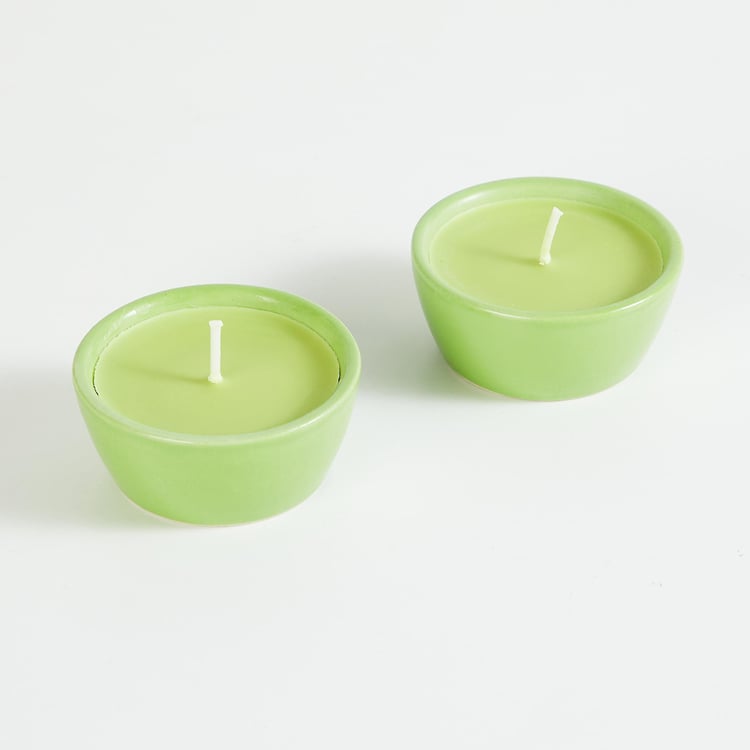 Colour Connect Set of 2 Jasmine Scented Diya Candles