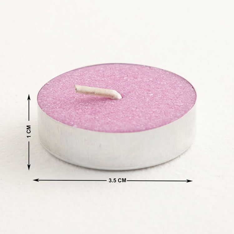 Colour Connect Set of 10 Lavender Scented T-Light Candles