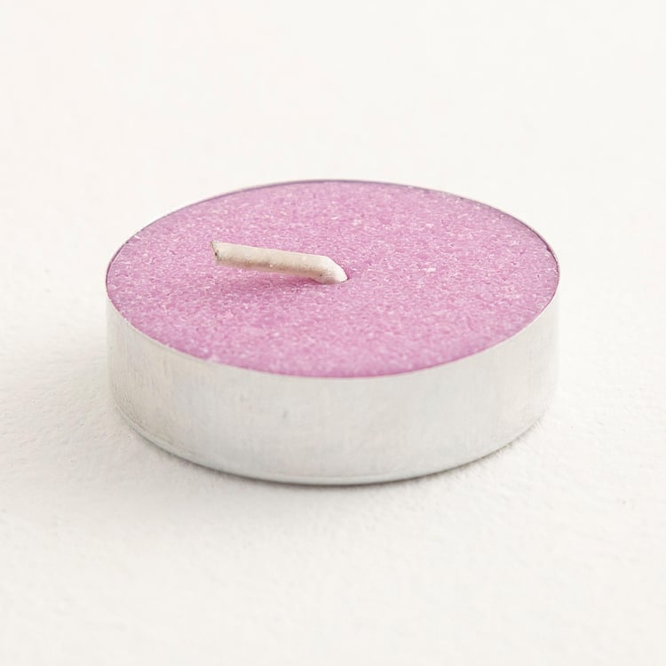 Colour Connect Set of 10 Lavender Scented T-Light Candles