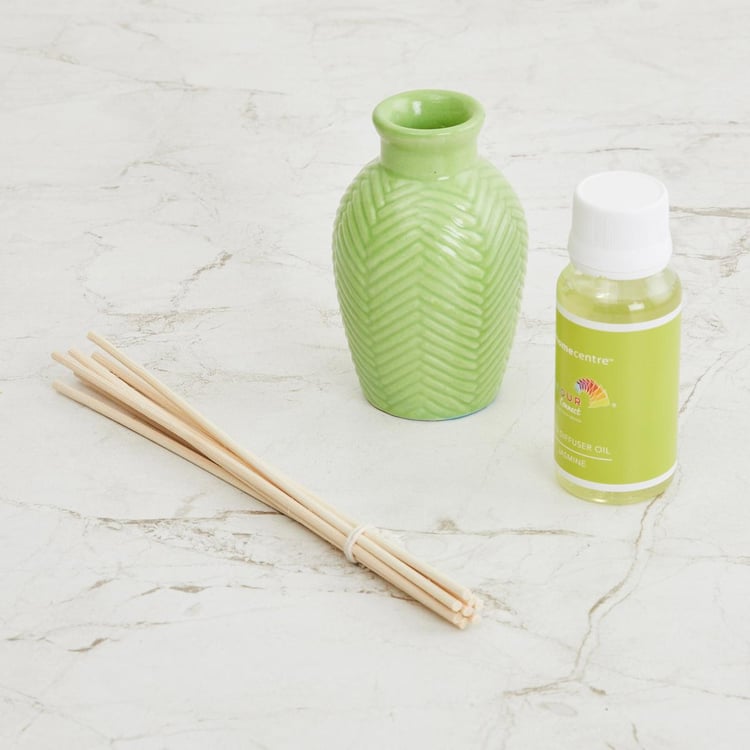 Colour Connect Ceramic Jasmine Reed Diffuser Set