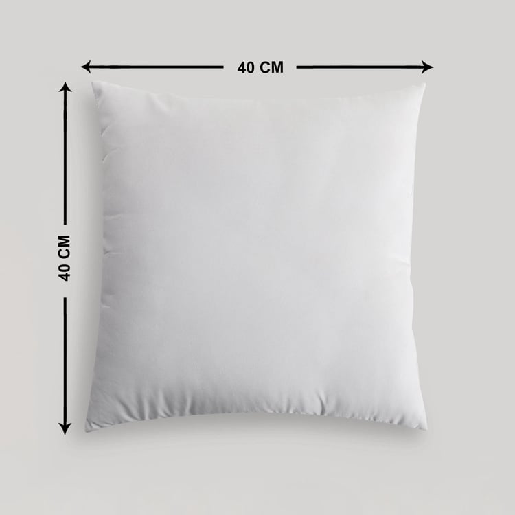 Hewa Solid White Filled Cushion - Set of 5 - 40x40cm