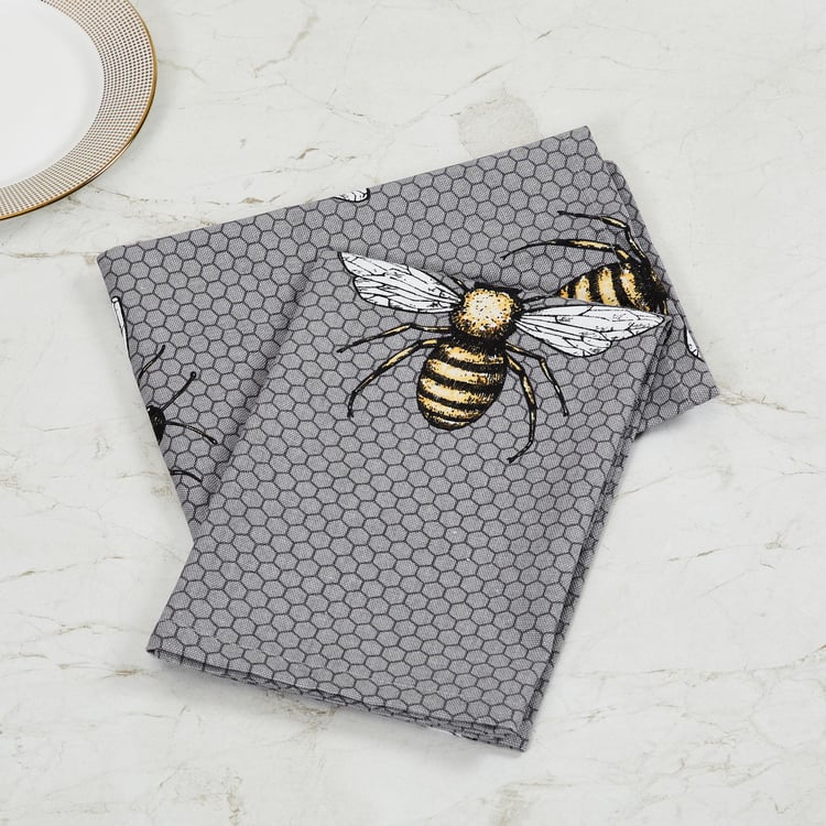 Get The Look Honey Bee Printed Napkin- Set of 2 - 45 x 45 cm