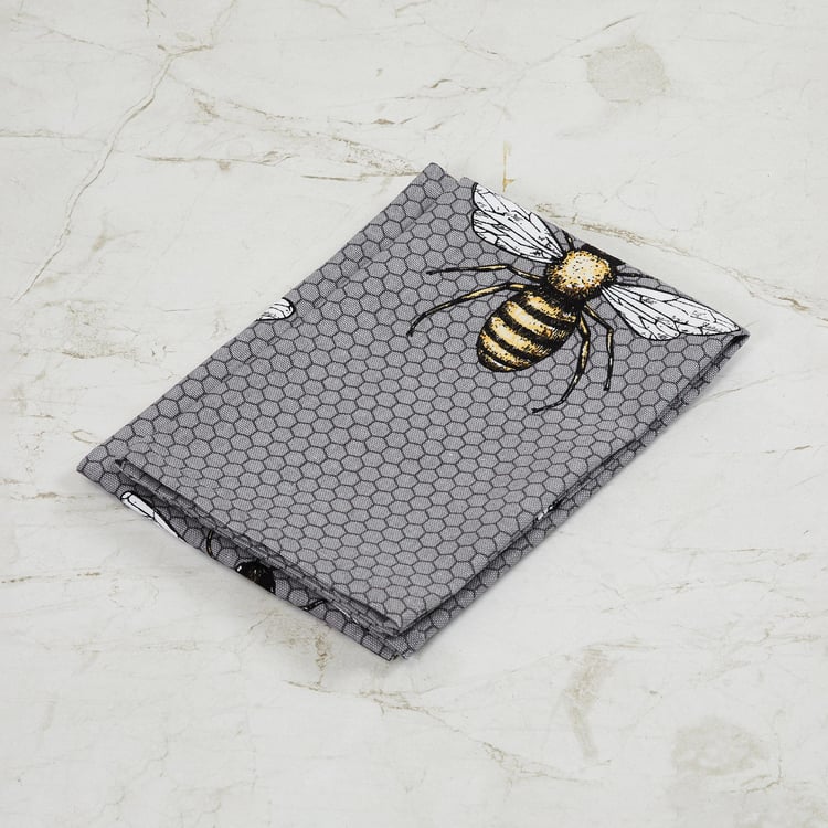 Get The Look Honey Bee Printed Napkin- Set of 2 - 45 x 45 cm