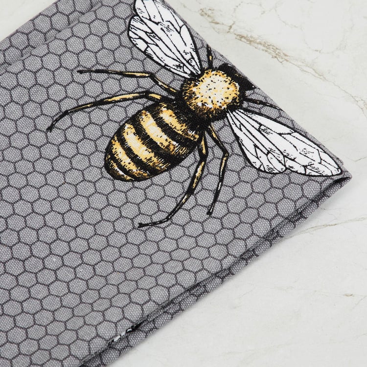 Get The Look Honey Bee Printed Napkin- Set of 2 - 45 x 45 cm