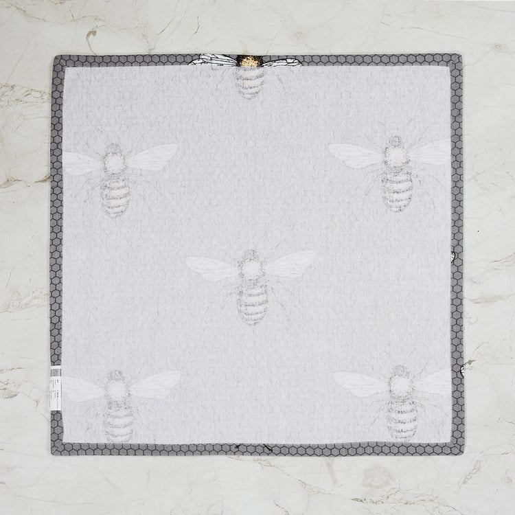 Get The Look Honey Bee Printed Napkin- Set of 2 - 45 x 45 cm