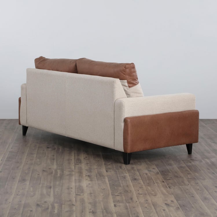 Antonio Fabric 3-Seater Sofa - Beige