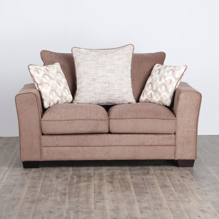 Jesebel Fabric 2-Seater Sofa - Brown