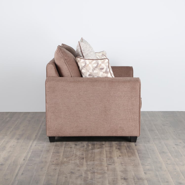 Jesebel Fabric 2-Seater Sofa - Brown