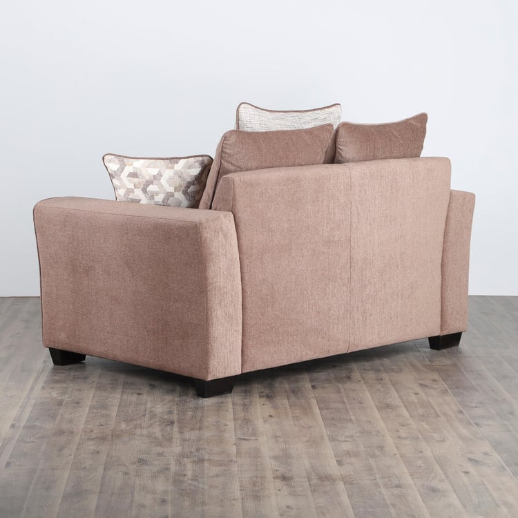 Jesebel Fabric 2-Seater Sofa - Brown