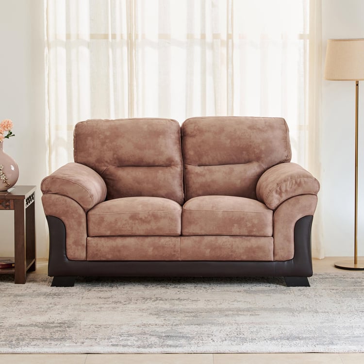 Aries Fabric 2-Seater Sofa - Beige