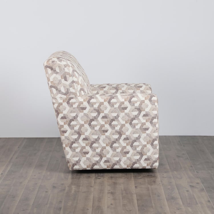 Jesebel Fabric 1-Seater Sofa - Beige