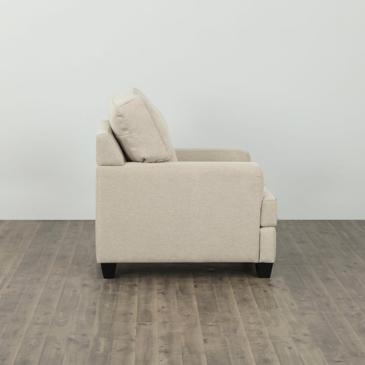 Mexico Fabric 1-Seater Sofa - Beige