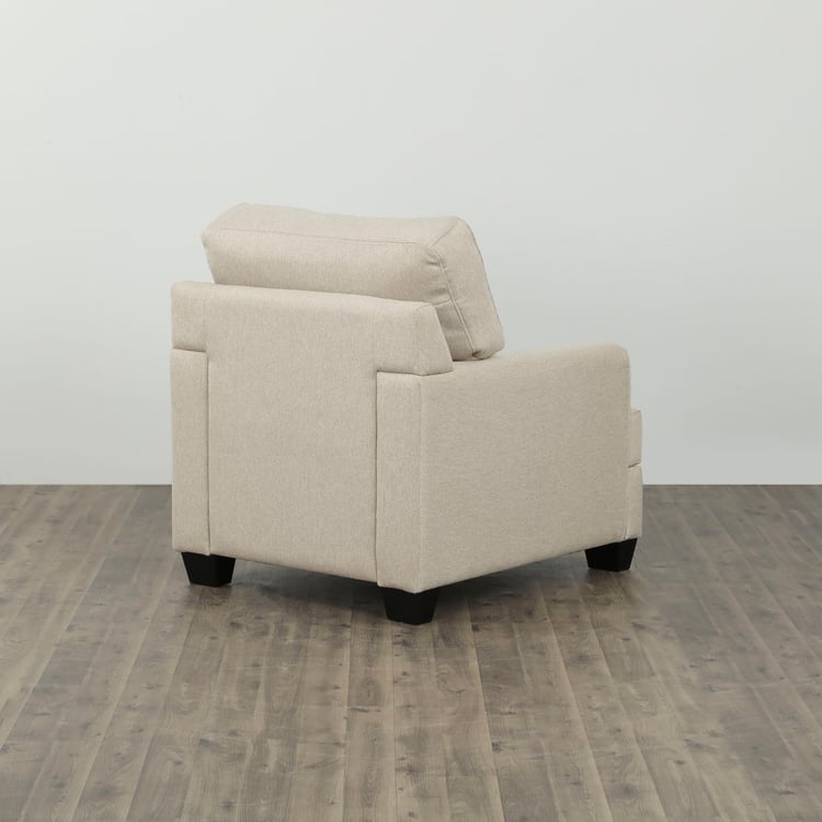 Mexico Fabric 1-Seater Sofa - Beige