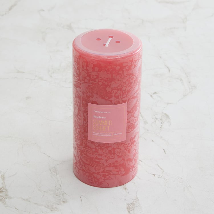 Redolence Raspberry Scented Pillar Candle