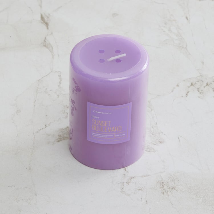 Redolence Rose Scented Pillar Candle