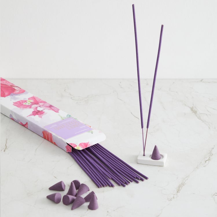 Redolence Set of 31 Rose Incense Stick with Holder