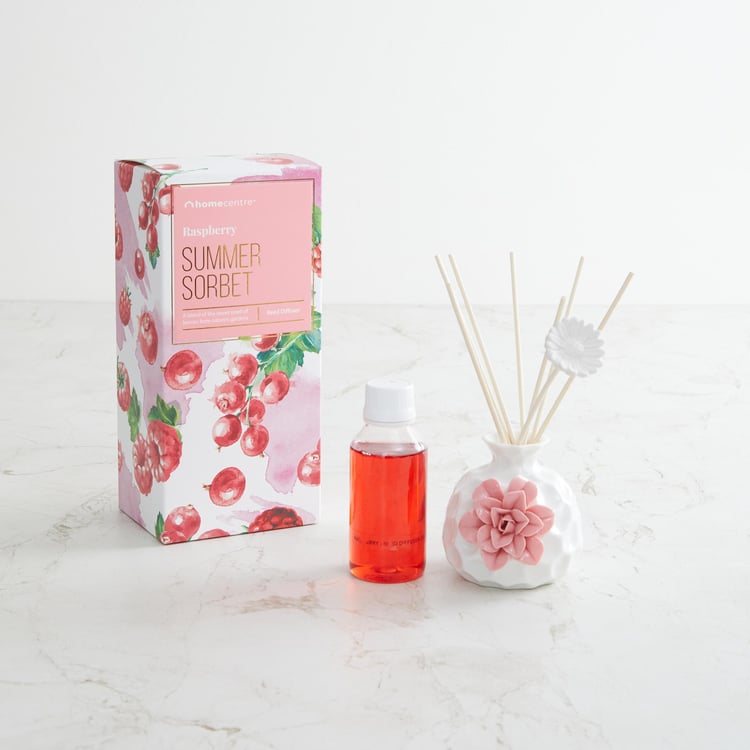 Redolence Ceramic Raspberry Reed Diffuser Set