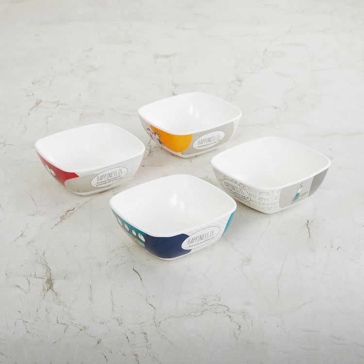 Melina Aleka Happiness Set of 4 Snack Bowl - 500 ml