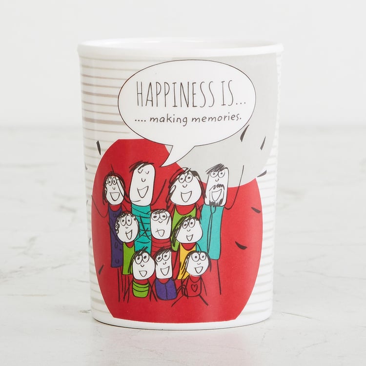 Melina Aleka Happiness Set of 4 Tumbler - 300 ml