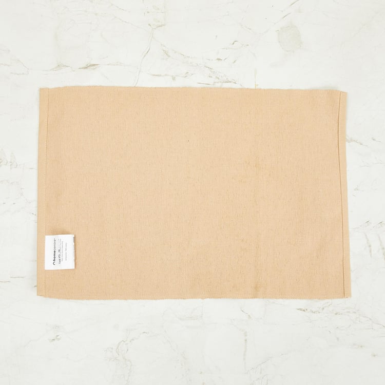 Kale Solid Placemat - Cotton - Placemat: 33 cm x 48 cm -Beige