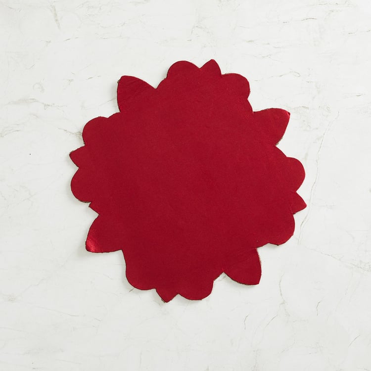 Tree Of Life Embellish Placemat - Glass - Placemat - 35 cm - Red