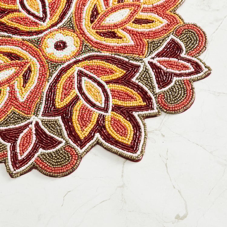 Tree Of Life Embellish Placemat - Glass - Placemat - 35 cm - Red